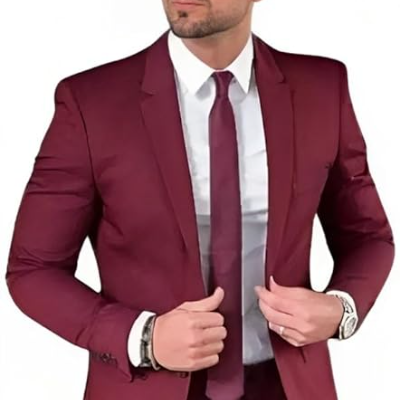 Men Formal Maroon Blazer